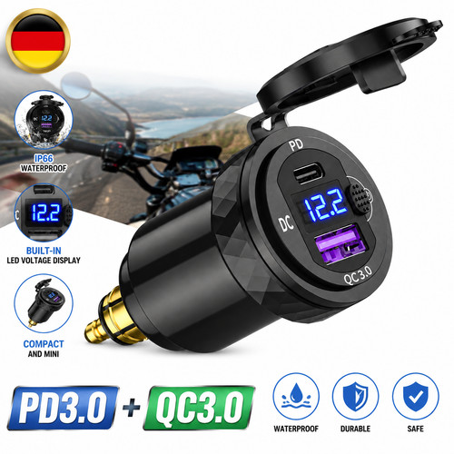Manubrio moto doppia presa usb - manubrio,