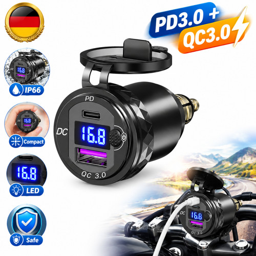 Manubrio moto doppio 12v - moto,
