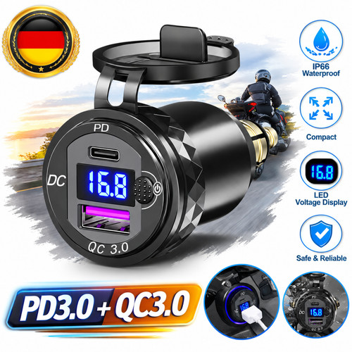 Manubrio moto 12v doppia - moto, presa
